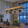 Gastor Hanglamp, Kogellampje, Hanglamp Natuurlijke kleuren, Zwart, 4-lichts