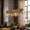 Gastor Hanglamp, Kogellampje, Hanglamp Natuurlijke kleuren, Zwart, 4-lichts