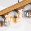 Gastor Hanglamp, Kogellampje, Hanglamp Natuurlijke kleuren, Zwart, 4-lichts