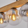 Gastor Hanglamp, Kogellampje, Hanglamp Natuurlijke kleuren, Zwart, 4-lichts