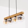 Gastor Hanglamp, Kogellampje, Hanglamp Natuurlijke kleuren, Zwart, 4-lichts
