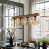 Gastor Hanglamp, Kogellampje, Hanglamp Natuurlijke kleuren, Zwart, 4-lichts