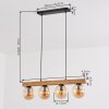 Gastor Hanglamp, Kogellampje, Hanglamp Natuurlijke kleuren, Zwart, 4-lichts
