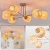 Basto Plafondlamp, Kogellampje Zandkleurig, 6-lichts