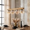 Gastor Hanglamp, Kogellampje, Hanglamp Natuurlijke kleuren, Zwart, 4-lichts