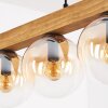 Gastor Hanglamp, Kogellampje, Hanglamp Natuurlijke kleuren, Zwart, 4-lichts