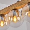 Gastor Hanglamp, Kogellampje, Hanglamp Natuurlijke kleuren, Zwart, 4-lichts