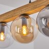 Gastor Hanglamp, Kogellampje, Hanglamp Natuurlijke kleuren, Zwart, 4-lichts