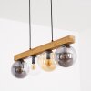 Gastor Hanglamp, Kogellampje, Hanglamp Natuurlijke kleuren, Zwart, 4-lichts