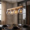 Gastor Hanglamp, Kogellampje, Hanglamp Natuurlijke kleuren, Zwart, 4-lichts
