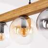 Gastor Hanglamp, Kogellampje, Hanglamp Natuurlijke kleuren, Zwart, 4-lichts