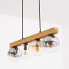 Gastor Hanglamp, Kogellampje, Hanglamp Natuurlijke kleuren, Zwart, 4-lichts