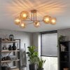 Koyoto Plafondlamp, Kogellampje 78 cm Zandkleurig, 6-lichts