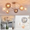 Koyoto Plafondlamp, Kogellampje 78 cm Zandkleurig, 6-lichts