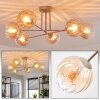 Koyoto Plafondlamp, Kogellampje 78 cm Zandkleurig, 6-lichts