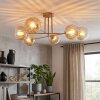 Koyoto Plafondlamp, Kogellampje 78 cm Zandkleurig, 6-lichts