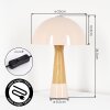 Paddestoel lamp  Forgek Tafellamp Champagne, houtlook, 1-licht