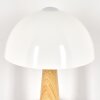Paddenstoel look  Forgek Tafellamp houtlook, Zandkleurig, 1-licht