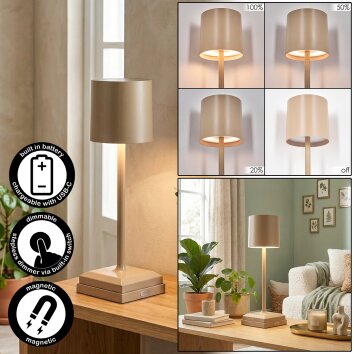 Kaval Tafellamp LED Zandkleurig, 1-licht