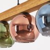 Koyoto Hanglamp, Kogellampje, Hanglamp Natuurlijke kleuren, Zwart, 4-lichts