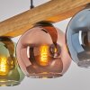 Koyoto Hanglamp, Kogellampje, Hanglamp Natuurlijke kleuren, Zwart, 4-lichts