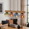 Koyoto Hanglamp, Kogellampje, Hanglamp Natuurlijke kleuren, Zwart, 4-lichts