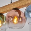 Koyoto Hanglamp, Kogellampje, Hanglamp Natuurlijke kleuren, Zwart, 4-lichts