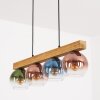 Koyoto Hanglamp, Kogellampje, Hanglamp Natuurlijke kleuren, Zwart, 4-lichts