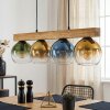 Koyoto Hanglamp, Kogellampje, Hanglamp Natuurlijke kleuren, Zwart, 4-lichts