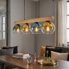 Koyoto Hanglamp, Kogellampje, Hanglamp Natuurlijke kleuren, Zwart, 4-lichts