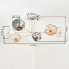 Ripoll Plafondlamp, Kogellampje Zandkleurig, 6-lichts