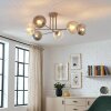 Koyoto Plafondlamp, Kogellampje 78 cm Zandkleurig, 6-lichts