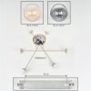 Koyoto Plafondlamp, Kogellampje 78 cm Zandkleurig, 6-lichts