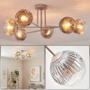 Ripoll Plafondlamp, Kogellampje Zandkleurig, 6-lichts