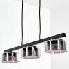 Folar Hanglamp, Hanglamp LED Zwart, 3-lichts