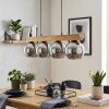 Koyoto Hanglamp, Kogellampje, Hanglamp Natuurlijke kleuren, Zwart, 4-lichts