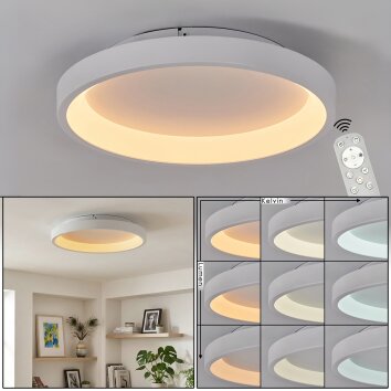 Tulin Plafondlamp LED Wit, 1-licht, Afstandsbediening