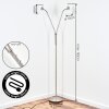 Karol Staande lamp LED Nikkel mat, 2-lichts