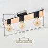 Lemou Plafondlamp Natuurlijke kleuren, Zwart, 3-lichts