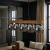 Koyoto Hanglamp, Kogellampje, Hanglamp Natuurlijke kleuren, Zwart, 5-lichts