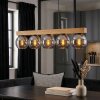 Koyoto Hanglamp, Kogellampje, Hanglamp Natuurlijke kleuren, Zwart, 5-lichts