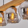 Koyoto Hanglamp, Kogellampje, Hanglamp Natuurlijke kleuren, Zwart, 5-lichts
