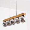 Koyoto Hanglamp, Kogellampje, Hanglamp Natuurlijke kleuren, Zwart, 5-lichts