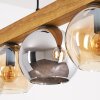 Koyoto Hanglamp, Kogellampje, Hanglamp Natuurlijke kleuren, Zwart, 5-lichts