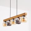 Koyoto Hanglamp, Kogellampje, Hanglamp Natuurlijke kleuren, Zwart, 5-lichts