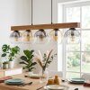 Koyoto Hanglamp, Kogellampje, Hanglamp Natuurlijke kleuren, Zwart, 5-lichts