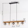 Koyoto Hanglamp, Kogellampje, Hanglamp Natuurlijke kleuren, Zwart, 5-lichts