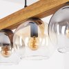 Koyoto Hanglamp, Kogellampje, Hanglamp Natuurlijke kleuren, Zwart, 5-lichts
