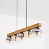 Koyoto Hanglamp, Kogellampje, Hanglamp Natuurlijke kleuren, Zwart, 5-lichts