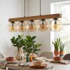 Koyoto Hanglamp, Kogellampje, Hanglamp Natuurlijke kleuren, Zwart, 5-lichts